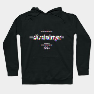 Discalimer 1990 ColorGroove Retro-Rainbow-Tube nostalgia (wf) Hoodie